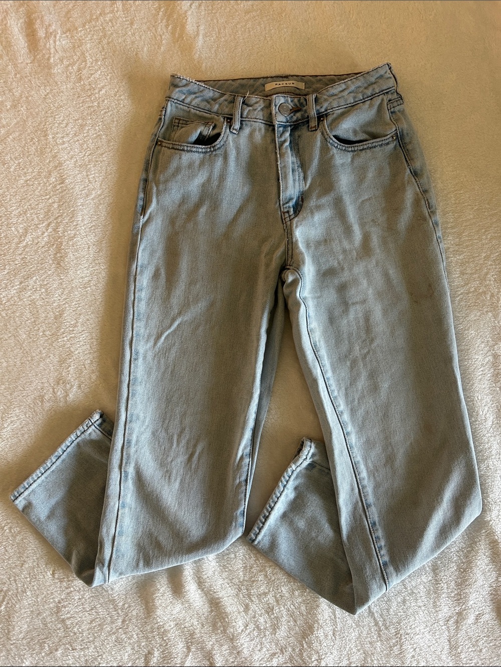 PacSun Light Blue High-Rise Straight Jeans